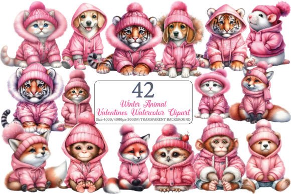 Download Cute Winter Animals Clipart Sublimation - Animal Collection