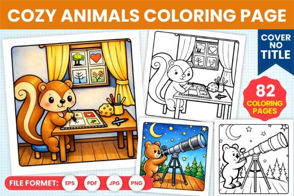 Download Cozy Animals Coloring Pages for Kids - Animal Collection