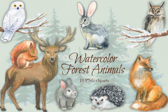 Download Watercolor Forest Animals - Animal Collection