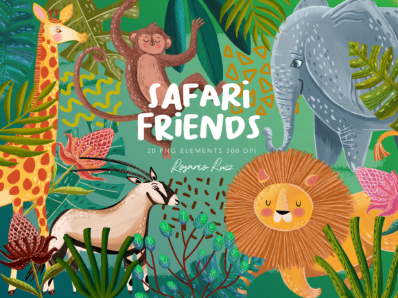 Download Safari Animals Clipart, Jungle Friends - Animal Collection