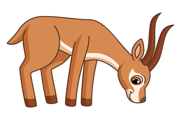 Download Gazelle Cartoon Animal. Cute Forest Baby - Animal Collection
