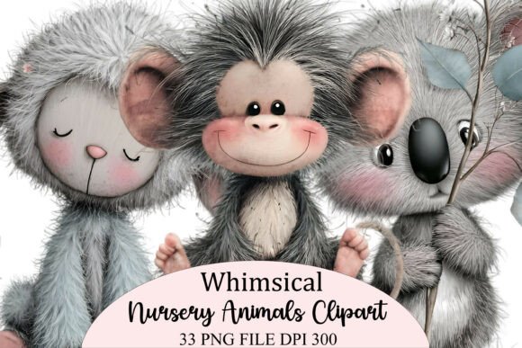 Download Watercolor Nursery Animals Clipart - Animal Collection