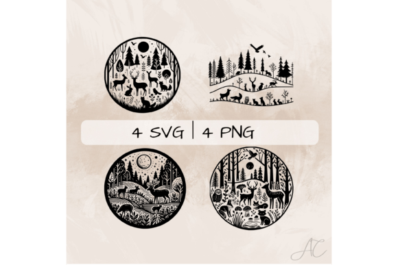 Download Forest SVG Bundle, Forest Animals PNG - Animal Collection