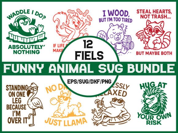 Download Funny Animal Svg Bundle - Animal Collection
