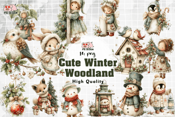 Download Cute Winter Woodland PNG - Winter woodland png Collection
