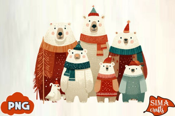 Download Christmas Animals Celebrating Polar Bear - Animal Collection