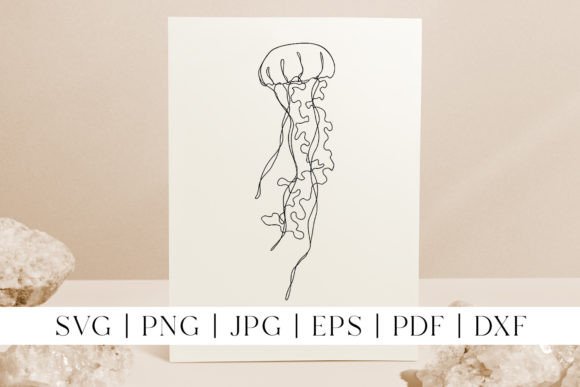 Download Jellyfish Line Art SVG | Sea Animal PNG - Animal Collection