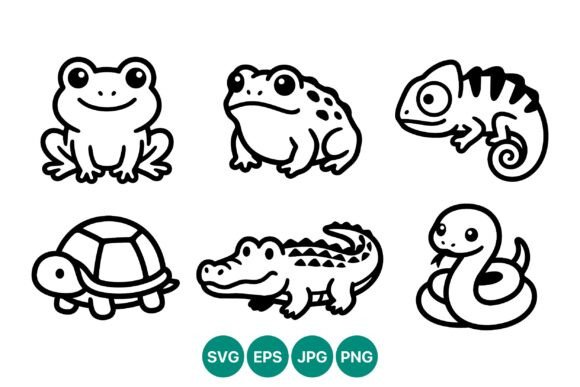 Download Cute Cartoon Animal Vector Art - Animal Collection