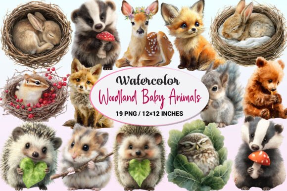 Download Woodland Baby Animals Clipart - Animal Collection