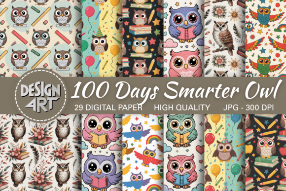 Download 100 Days Smarter Owl Pattern - Day Collection